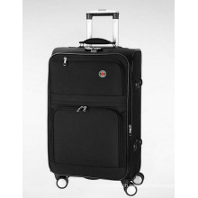 Polyester Soft Built-in Trolley Travel Luggage Case Suitcase